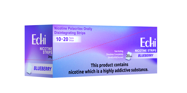 Echi Blueberry Nicotine Strips 2mg - Image 3