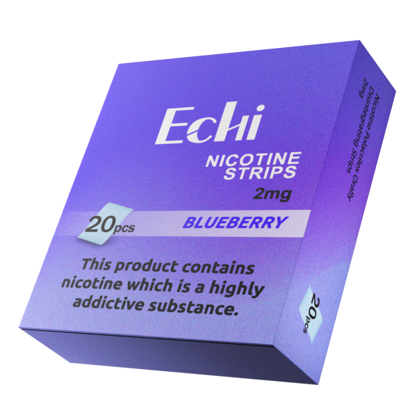 Echi Blueberry Nicotine Strips 2mg - Image 2