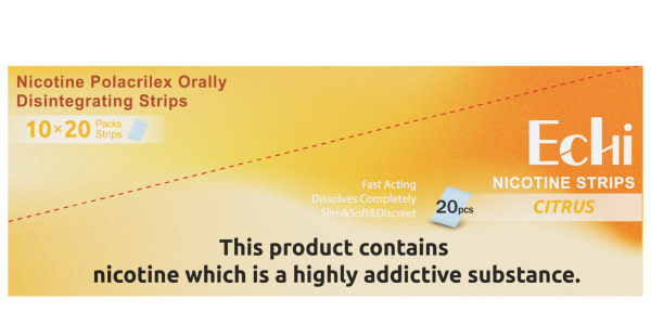 Echi Citrus Nicotine Strips 2mg - Image 5