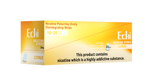 Echi Citrus Nicotine Strips 2mg - Image 6