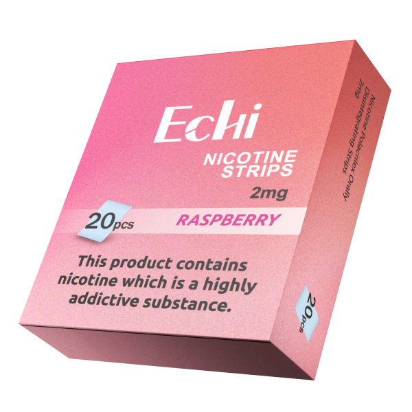 Echi Raspberry Nicotine Strips 2mg - Image 3